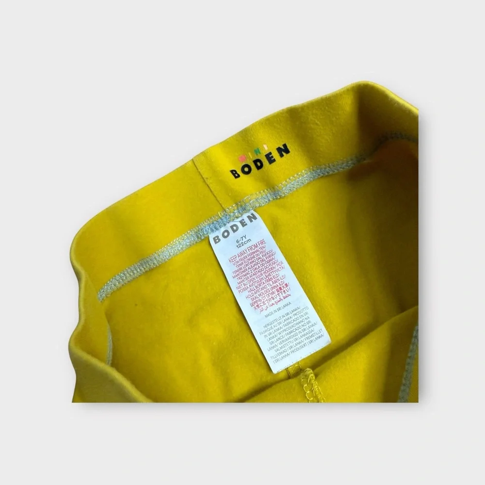 Mini Boden Mustard Yellow Solid Leggings